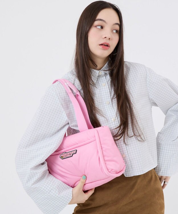LeSportsac PUFFY TH TOTE/パワーパフ ガールズピンクシーン パワーパフガールズピンクシーン