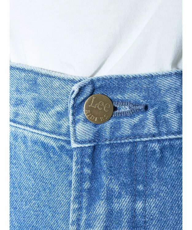 earth music&ecology Ｌｅｅ×ｅ．ｍ．ａ．ｅ　切替デニムフレアパンツ Indigo