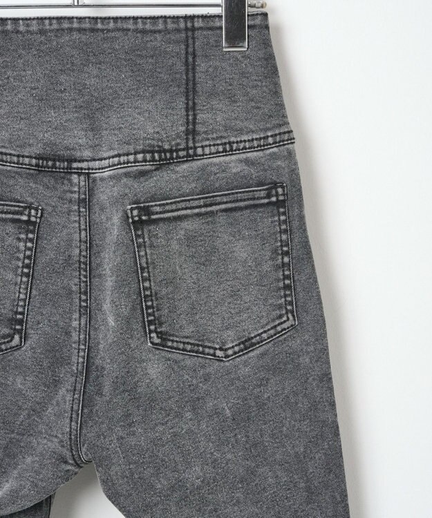 WEGO ハイウエストストレッチフレアデニムパンツ ブラックその他