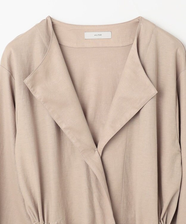 ANY 【洗濯機可/UVケア/接触冷感】ドロストピケカーディガン ベージュ