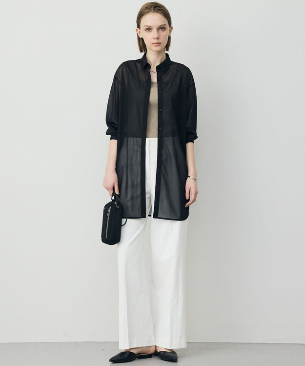 ICB L 【WEB限定カラーあり】 ブロードステッチリブ タンクトップ ブラウンラメ