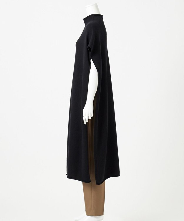 23区 L 【エステータ】マーセライズドウールカシミヤ ニットジレ ブラック系