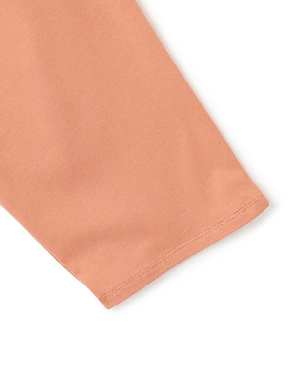 BEIGE， 【BEIGE,ecru/WEB限定・洗える】JERSEY STITCH / コットンクロップドトップス Nude camel