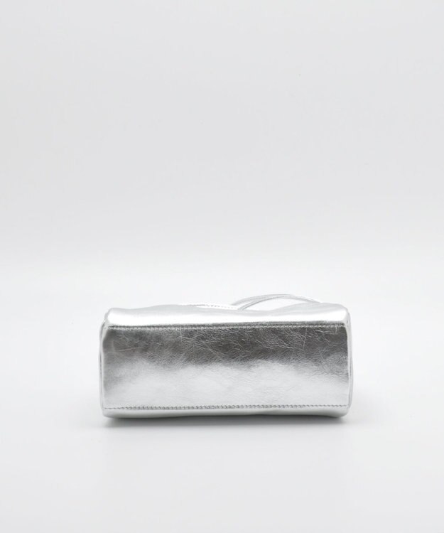 blancle メタリックレザー ハーフサークルショルダー SILVER