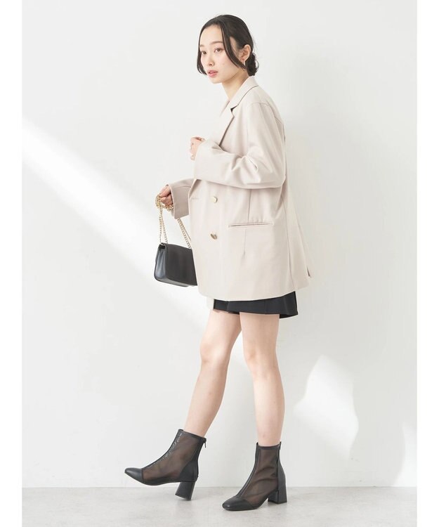 earth music&ecology ダブルテーラードジャケット Beige