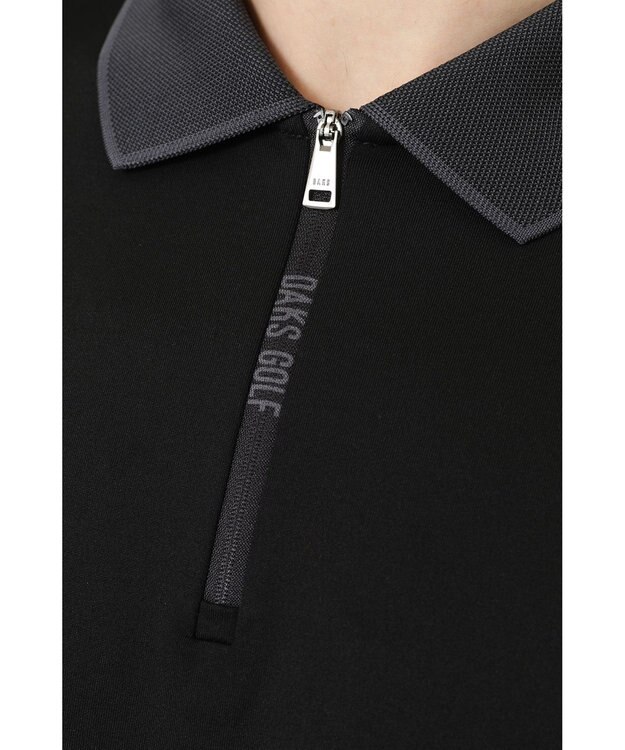 DAKS 【DAKS GOLF】カラーチップストレッチソフトTシャツ ブラック