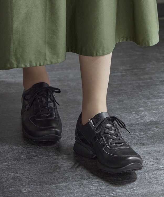 ASICS WALKING ペダラ レディース スニーカー ブラック系