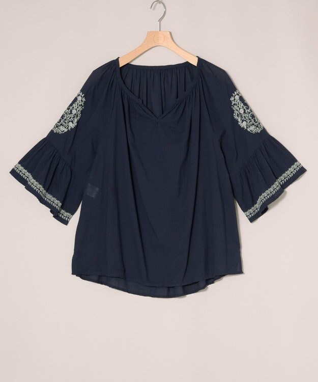 ONWARD Reuse Park 【any FAM】ブラウス春夏 ネイビー