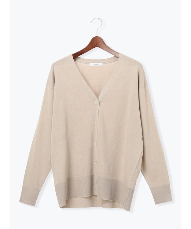 Te chichi 【雑誌掲載アイテム】2WAYカシュクールVネックカーディガン《2026 spring catalog item》 ベージュ