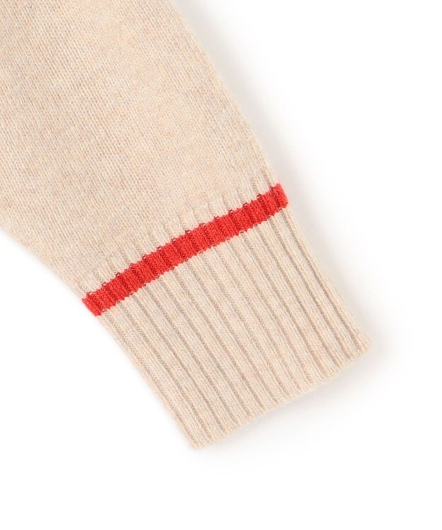 J.PRESS YORK STREET 【WOMEN】ウールカシミヤ デザインタートルネック ニット アイボリー系