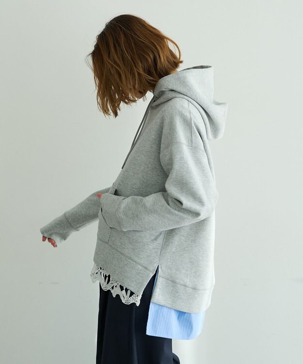 YECCA VECCA ダンボールフーディー Gray Mixture