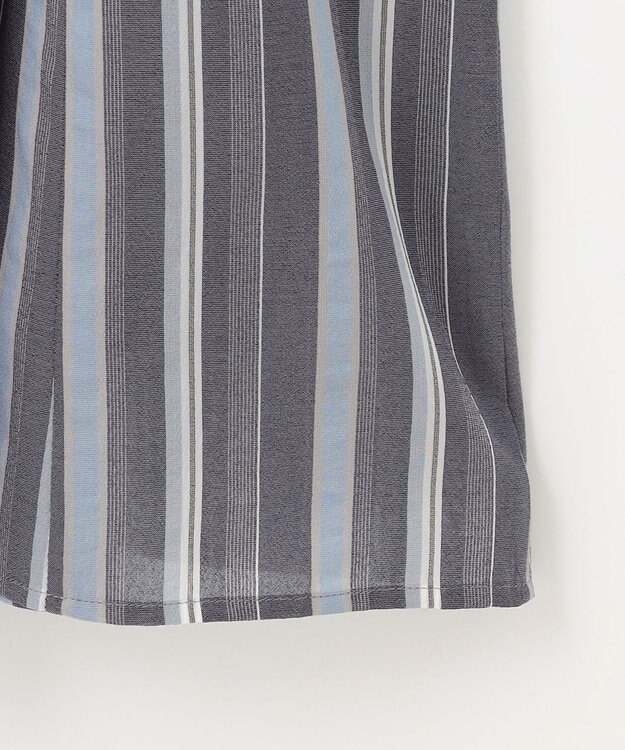 J.PRESS LADIES L 【洗える】ランダムストライプ スカート ネイビーストライプ系