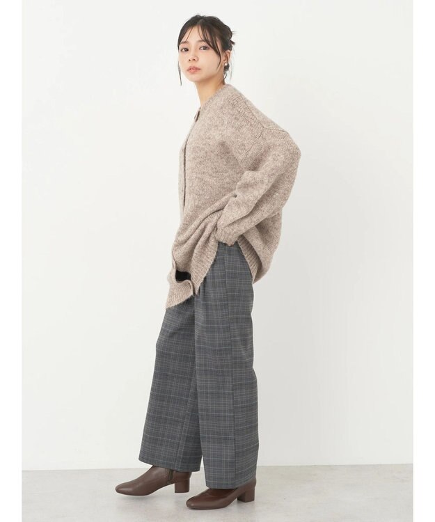 earth music&ecology ファンシーヤーンメランジカーディガン Mocha