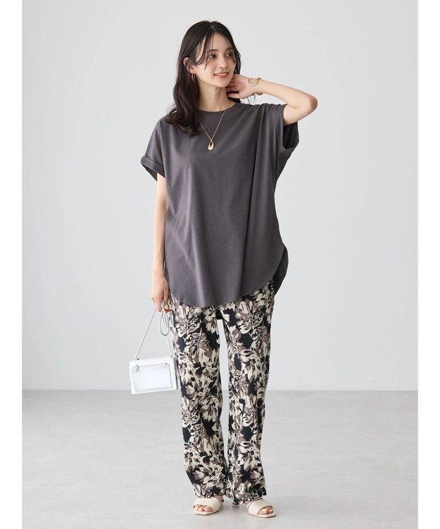 AMERICAN HOLIC バックタックカットチュニック Charcoal Gray