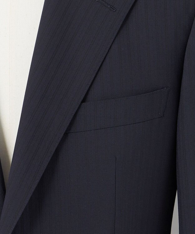 GOTAIRIKU 【御幸毛織】 WOOL×SOLOTEX ストレッチスーツ（平織/ネイビー） ネイビー系1