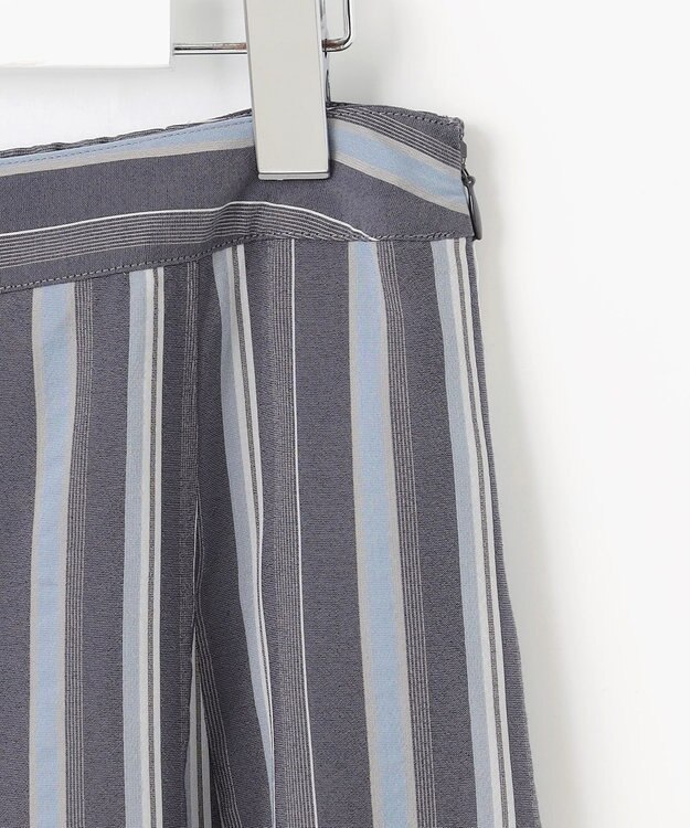 J.PRESS LADIES L 【洗える】ランダムストライプ スカート ネイビーストライプ系