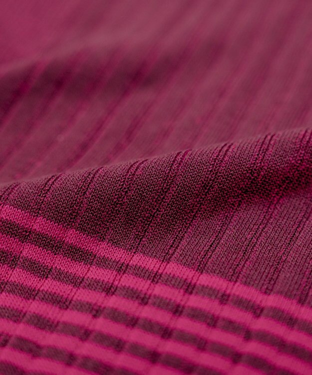 COQ FLAG カラーブロックリブニット ワイン