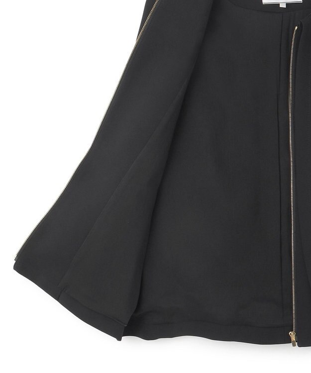 BEIGE， 【洗える】REIBAUD / ノーカラージャケット Black