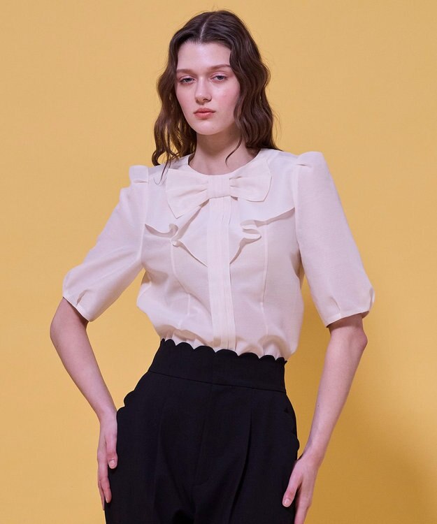 TOCCA 【八木アリサさん着用】【消臭】YOUR RIBBON ブラウス アイボリー系