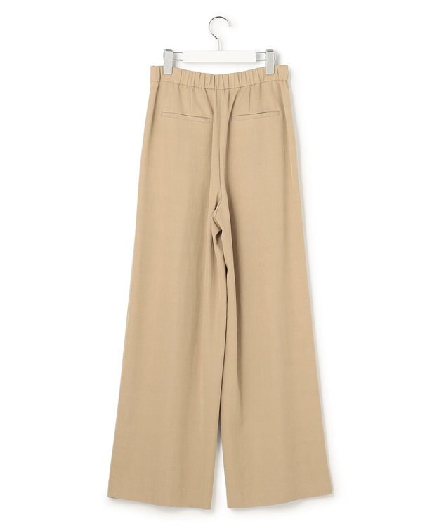 23区 S 【先行予約】ドレープツイル アシンメトリー ワイド パンツ ベージュ系