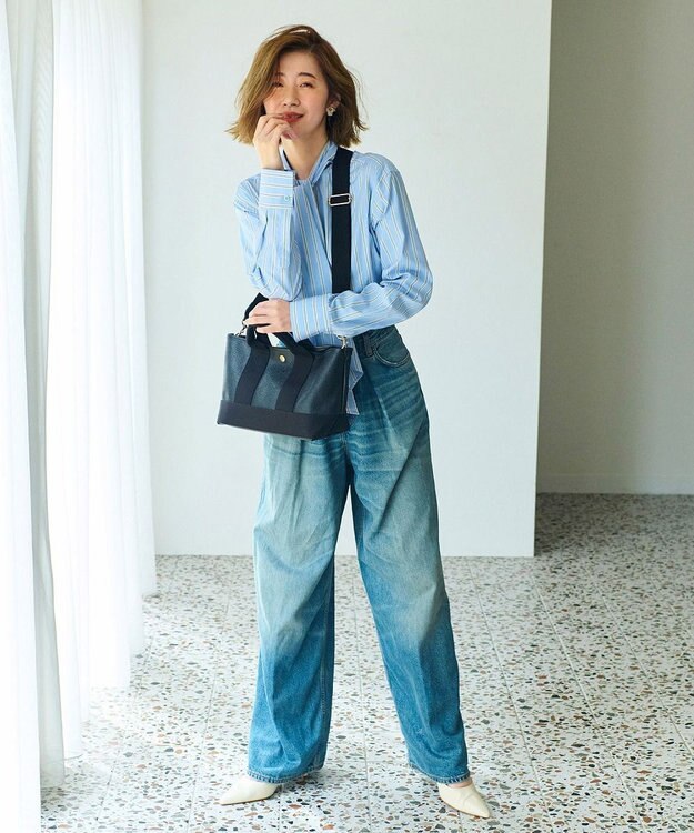 TOPKAPI 【Breath TOPKAPI】SCOTCH GRAIN スコッチグレイン ショルダー付き ミニ トート バッグ ブラック