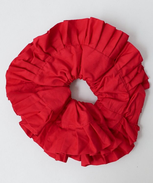 WEGO Lボリュームフリルシュシュ レッド