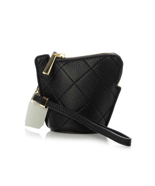 UNBILLION cachecache キルティングポーチ付きスマホストラップセット ブラック