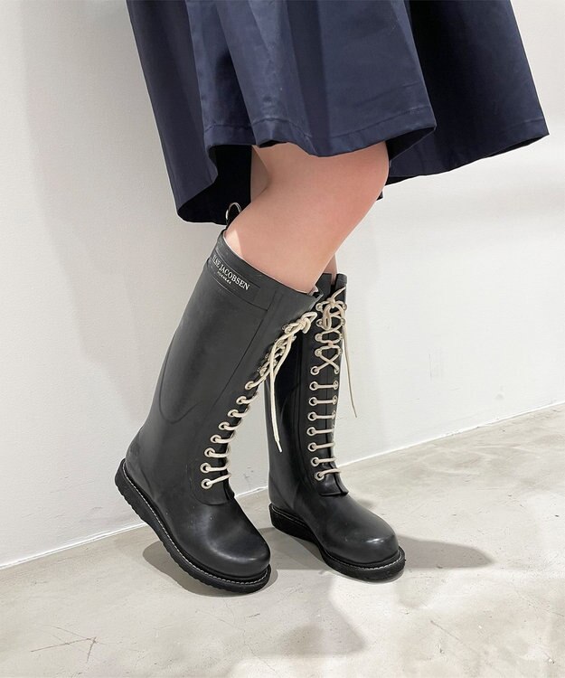 ONWARD CROSSET SELECT 【ILSE JACOBSEN】RUBBER BOOTS LONG BLACK