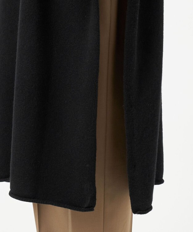 23区 L 【エステータ】マーセライズドウールカシミヤ ニットジレ ブラック系