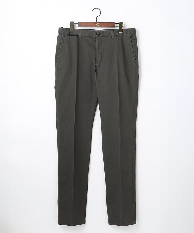 JOSEPH ABBOUD 【キングサイズ・ウエストも伸びる】オーガニックストレッチピケ パンツ グレー系