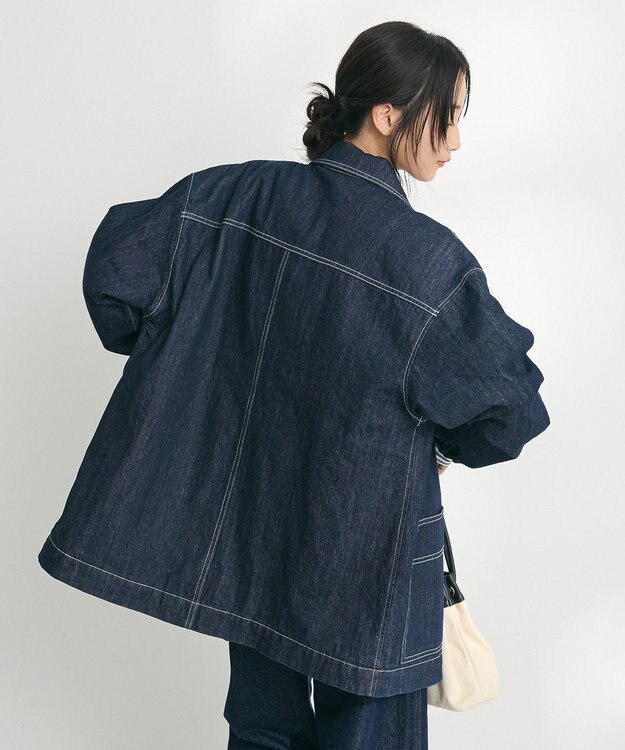 CRAFT STANDARD BOUTIQUE デニム裏キルトコート Indigo