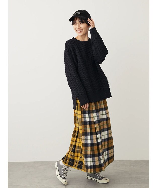 AMERICAN HOLIC エコカルットポコポコプルオーバー Black