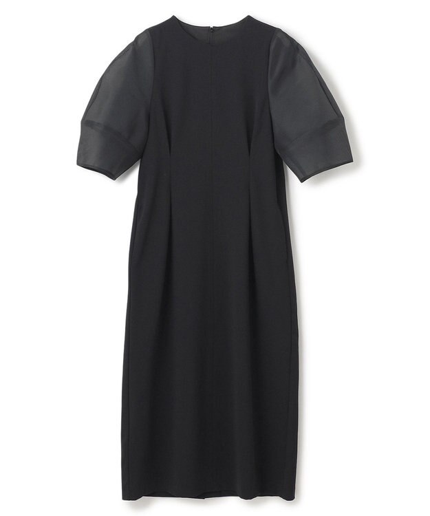 UNFILO 【VERY×UNFILOコラボ】BEAUTY MOVE シアースリーブ ワンピース ブラック