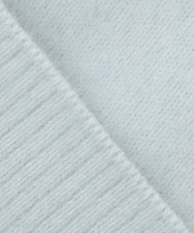 組曲 L 【WEB限定】フラッフィーファー パフスリーブニット サックスブルー系