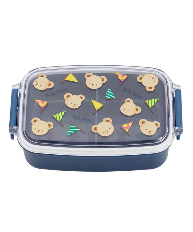 MIKI HOUSE HOT BISCUITS 【ミキハウス】 ミキハウスベア ランチボックス（500ｍｌ） 紺