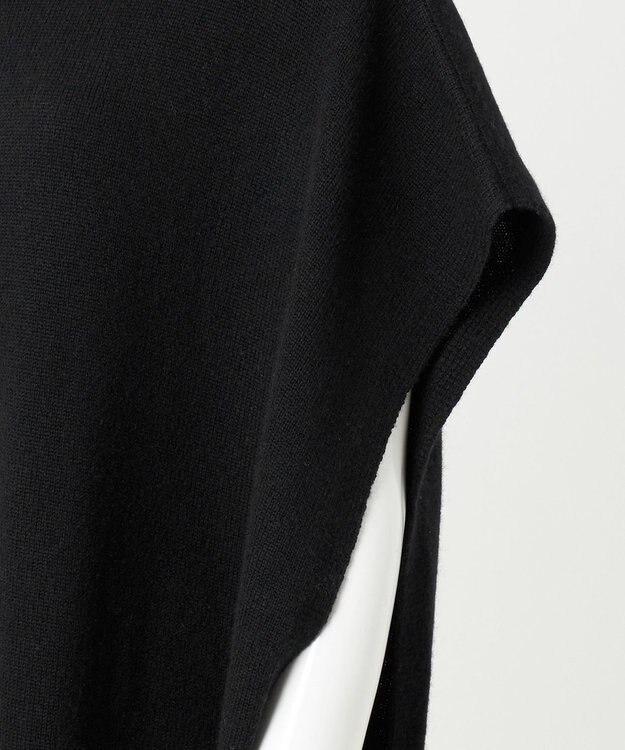 23区 L 【エステータ】マーセライズドウールカシミヤ ニットジレ ブラック系