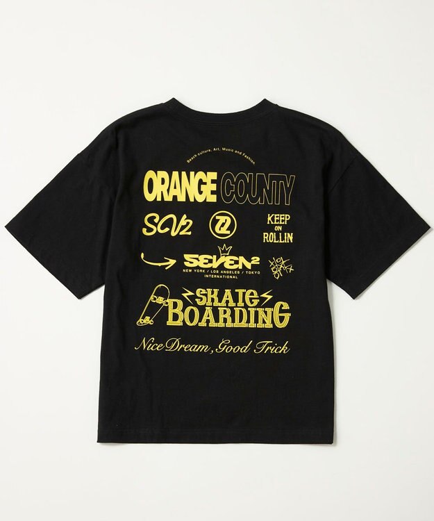 OP／FILA 【SEVEN2】グラフィックTシャツ ブラック