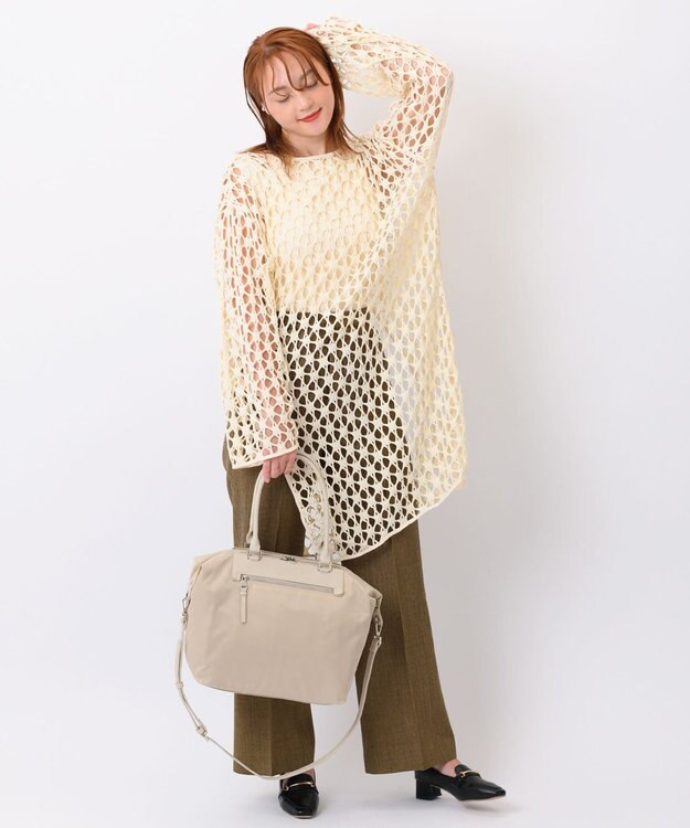 ACE BAGS & LUGGAGE W&.Day/Night ルノ ナイロントート A4サイズ 15582 ダブルアンドデイナイト アイボリー