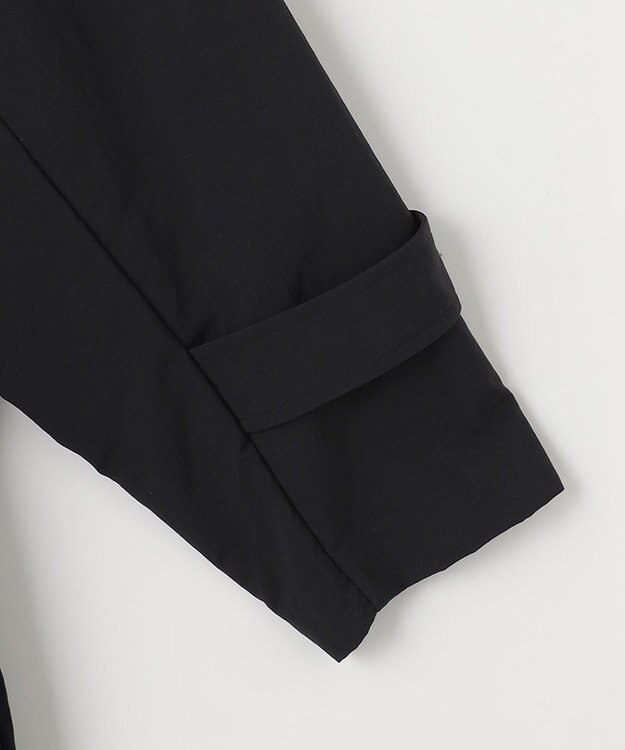 UNFILO 【洗える/シワになりにくい】撥水ナイロンタフタワッシャー ブラック