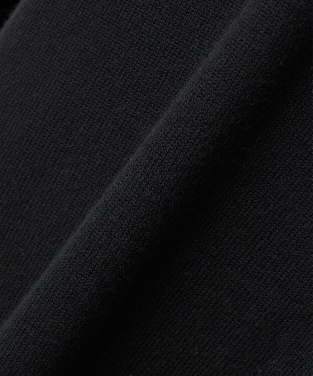 23区 L 【エステータ】マーセライズドウールカシミヤ ニットジレ ブラック系