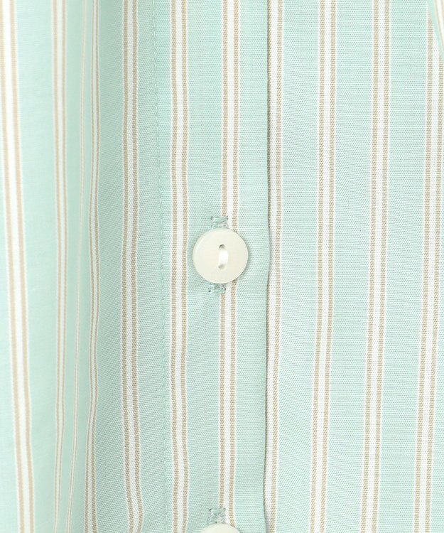 組曲 KIDS 【110-140㎝】サマーストライプ ブラウス セージ系1