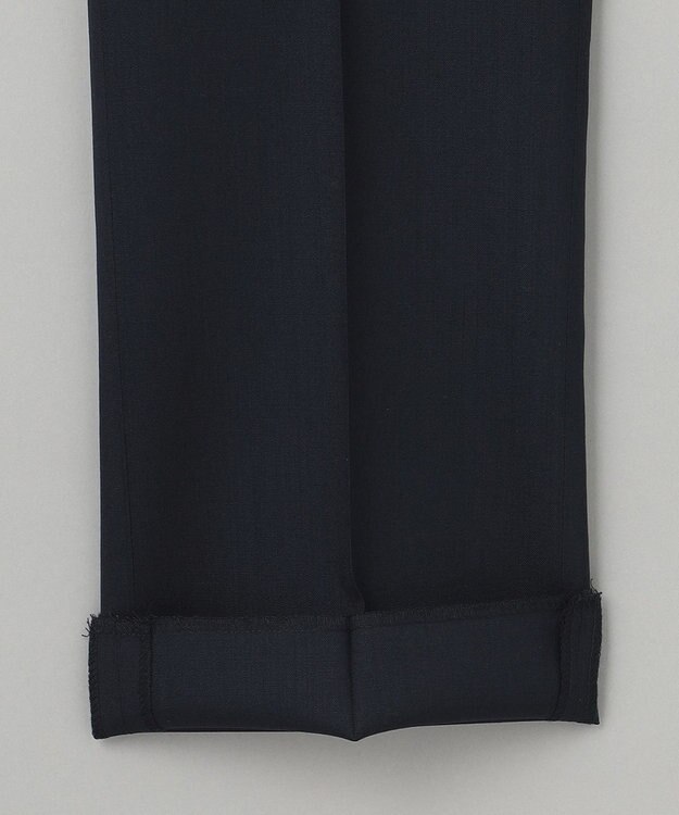 GOTAIRIKU ロングセラー【洗える/折り目加工/シワになりにくい/ウエストアジャスター】ウォッシャブル サマーウール100％パンツ_定番色(ノータック)23/24年モデル ネイビー系