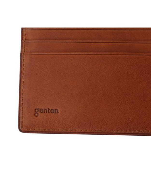 genten スマートウォレット 二つ折り財布 チャ