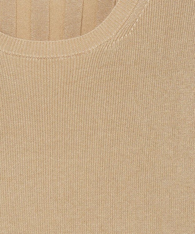 JOSEPH 【洗える】サティニーリブ　ショートスリーブニット Desert