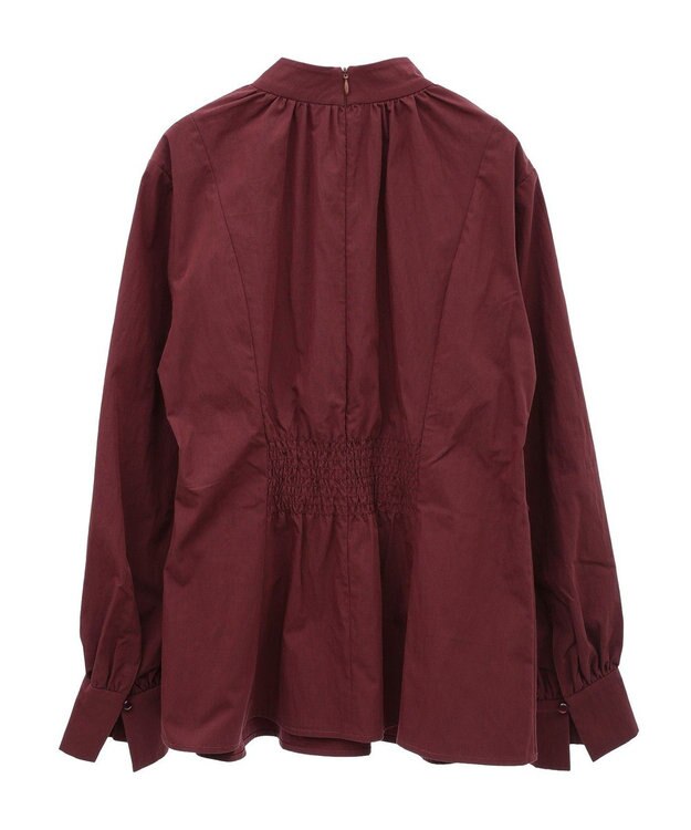 Green Parks リボンデザインハイネックブラウス Terracotta