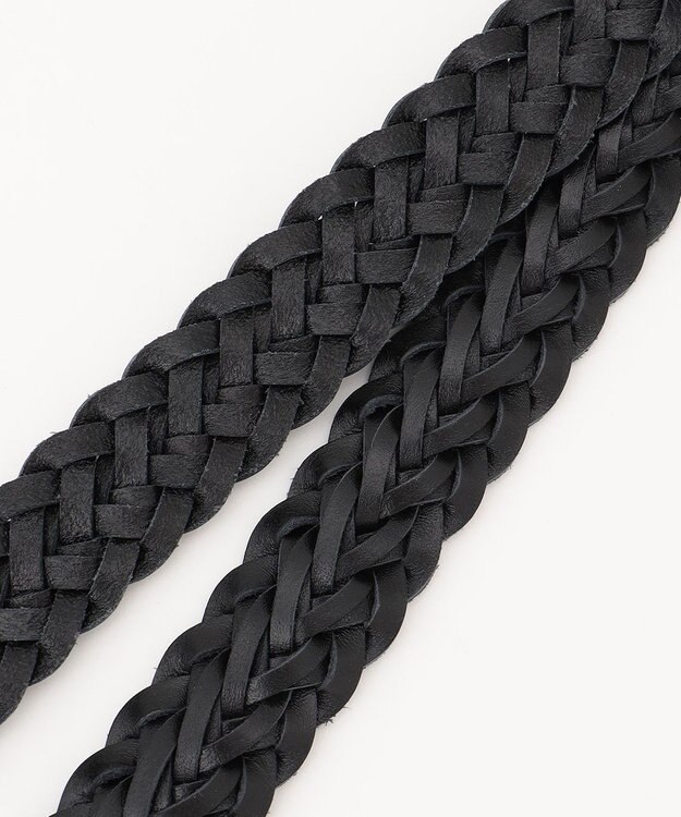 J.PRESS MEN 【WEB・一部店舗限定】レザーメッシュベルト ブラック系