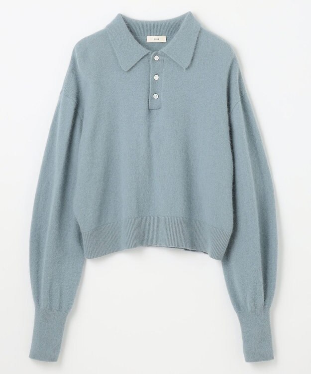 NAVE 【Nave・手洗い可】ポロニット サックスブルー系