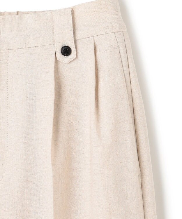 UNFILO 【セットアップ着用可】TENNEN TOUCH タックワイドパンツ ベージュ