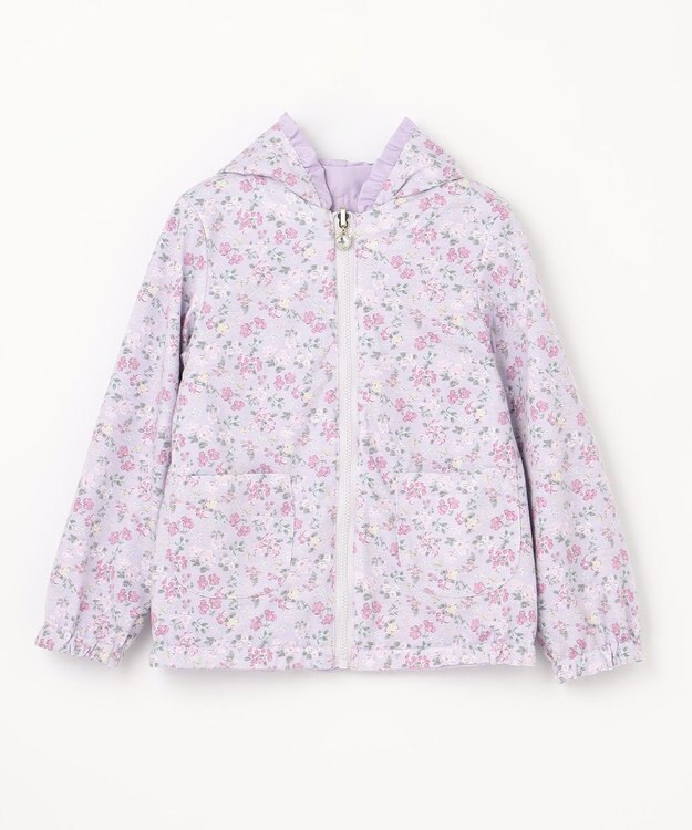 ANY KIDS フード取り外し リバーシブル ブルゾン ラベンダー