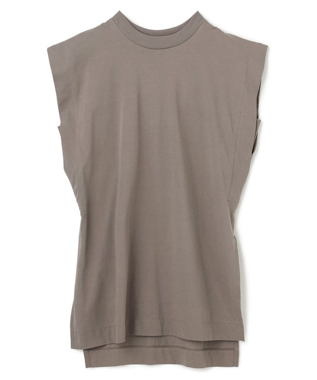 uncrave プレミアムジャージー ノースリーブトップス グレージュ